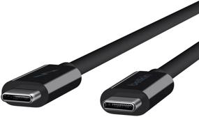 img 3 attached to Кабель Belkin Thunderbolt 3 USB Type-C - соединения концов USB-C - длина 3 фута / 1 м - Кабель Thunderbolt 3 длиной 20 Гбит/с - Передача данных 20 Гбит/с - Совместим с USB 3.1 10 Гбит/с (F2CD081bt1M-BLK)