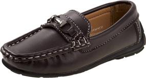 img 4 attached to Josmo Casual Driving Toddler Little Boys' Shoes ~ Loafers