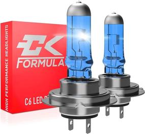 img 4 attached to 💡 CK Formula H7 Halogen Headlight Bulb 5000K 12V 100W White Auto Light Low Beam, High Beam, or Fog Light Replacement, Set of 2