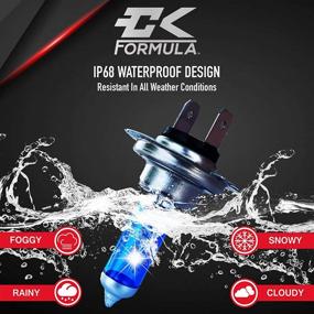 img 1 attached to 💡 CK Formula H7 Halogen Headlight Bulb 5000K 12V 100W White Auto Light Low Beam, High Beam, or Fog Light Replacement, Set of 2