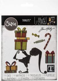 img 3 attached to 🎅 Sizzix Thinlits Die Set: Santa's Helper by Tim Holtz - 11 Pack, Multiple Sizes - Multicolor