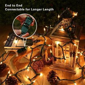 img 3 attached to 🎄 Brizled Christmas Lights: 300 Count Incandescent Warm White String Lights for Xmas, UL Certified, 69.6ft, Connectable, Indoor/Outdoor Use