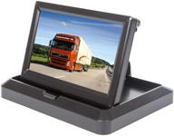 📺 hitcar yasoca 5 inch mini digital flip down folding monitor screen for car trucks and vehicles logo