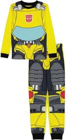 img 4 attached to Cotton Pajamas for Boys – Snug Fit Transformers Sleepwear
