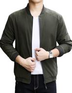 🧥 lentta men's slim fit lightweight softshell bomber jacket: the perfect fall coat for men логотип