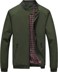 img 1 attached to 🧥 Lentta Men's Slim Fit Lightweight Softshell Bomber Jacket: The Perfect Fall Coat for Men