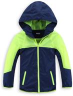 🧥 m2c boys' hooded windproof windbreaker jacket - clothing for jackets & coats logo