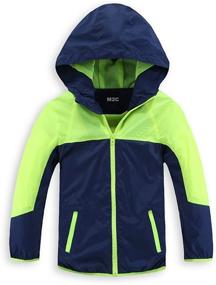 img 4 attached to 🧥 M2C Boys' Hooded Windproof Windbreaker Jacket - Clothing for Jackets & Coats