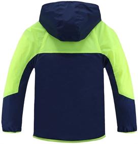 img 3 attached to 🧥 M2C Boys' Hooded Windproof Windbreaker Jacket - Clothing for Jackets & Coats