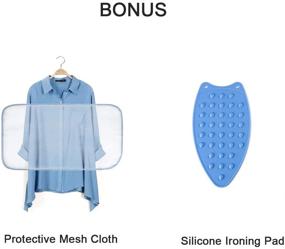img 1 attached to 👕 AMZOK Large Ironing Board Cover: Reflective Fabric with Protective Mesh and Silicone Pad - Elastic Straps Included