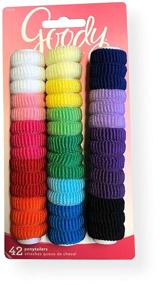 img 3 attached to 🎀 Goody 32819 Ouchless Tiny Terry Ponytailers - Assorted Colors, Pack of 84 - Perfect for All Hair Types, 2 Blister Packs