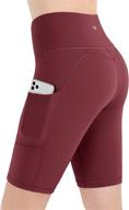 espido yoga shorts for women, 4-inch 5-inch 8-inch inseam high waist tummy control biker short pants for workout, hiking, running, cycling logo