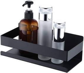 img 4 attached to 🚿 KES Shower Shelf Wall Mount 9-Inch Modern Adhesive Shower Caddy - Matte Black SUS304 Stainless Steel, BSC205S23B-BK