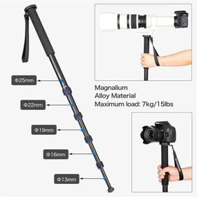 img 2 attached to 📸 Ultimate Stability for Photographers: Koolehaoda's 64-inch Aluminium Camera Monopod Unipod