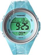 swimming stopwatch chronograph girls' watch: waterproof & ideal for underwater activities logo