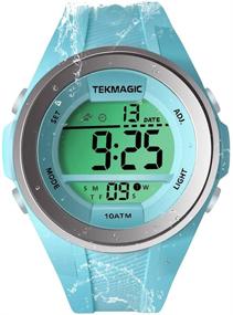 img 4 attached to Swimming Stopwatch Chronograph Girls' Watch: Waterproof & Ideal for Underwater Activities