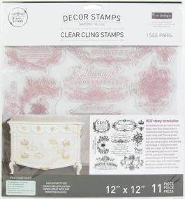 img 1 attached to 🗼 Prima Marketing Re-Design Decor Clear Cling Stamps I See Paris 12x12: Add Parisian Elegance to Your Crafts!