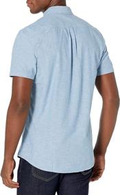 img 3 attached to 👕 Men's Clothing: Goodthreads Slim Fit Short Sleeve Chambray Shirt for Shirts