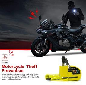 img 3 attached to SUNJOXOM Motorcycle Anti Theft Waterproof Motorbike
