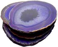 🔮 four agate coasters - the perfect paradise coaster set logo