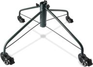 elfjoy christmas tree stand - 21.65&#34; iron metal base with wheels, rubber pad, and thumb screw for enhanced stability logo