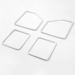 img 3 attached to Car Door Loudspeaker Speaker Decoration Frame Cover Trim For Ford F150 2015 2016 2017 (Silver)