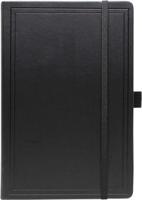 img 2 attached to 📔 AlphaSketch Premium Hardcover Sketchbook: Black Leather Journal - 5.8"x 8.3" Gift Boxed Sketchbook with 200 Recycled Blank White Pages - Ideal for Pro Artists, Designers, and Beginners