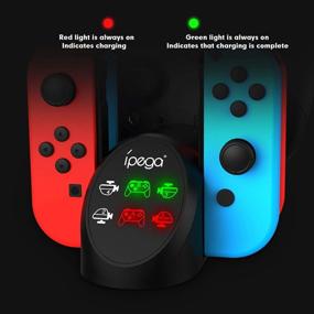 img 1 attached to Nintendo Switch Charging Dock - Charging Station with LED Indicator for Joy Cons and Pro Controllers