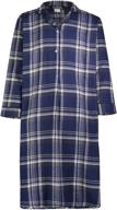 👕 men's flannel nightshirt by bill bailey's sleepwear - perfect for sleep & lounge logo