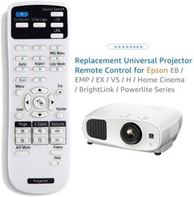 img 3 attached to 📽️ OMAIC Projector Remote Control for Epson Projectors - Home Cinema, EB, EMP, EX, VS, H, BrightLink, Powerlite Series