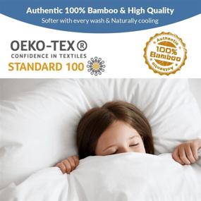 img 1 attached to 🌿 GOKOTTA King Size Bamboo Pillow Case Set - Cooling Pillowcases (2-Pack), Bamboo Rayon Pillow Covers, Ultra Soft and Silky, Breathable & Comfortable 20" x 40" (White)