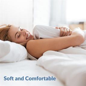 img 3 attached to 🌿 GOKOTTA King Size Bamboo Pillow Case Set - Cooling Pillowcases (2-Pack), Bamboo Rayon Pillow Covers, Ultra Soft and Silky, Breathable & Comfortable 20" x 40" (White)