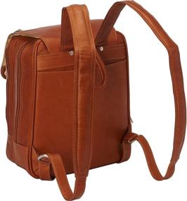 img 1 attached to 🎒 Chocolate Flap Over Backpack by Piel Leather - Enhanced SEO