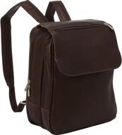 🎒 chocolate flap over backpack by piel leather - enhanced seo logo