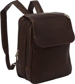 img 4 attached to 🎒 Chocolate Flap Over Backpack by Piel Leather - Enhanced SEO