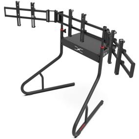 img 3 attached to Enhance Your Sim Racing Experience with the Extreme Sim Racing Triple Screen TV Stand Add-on Upgrade - Compatible with Most Sim Racing Rigs and TVs up to 3 x 37