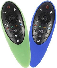 img 1 attached to Чехол из силикона HUAYU для пульта ДУ LG AN-MR500G Magic Remote, гибкий, ударопрочный, мыющийся держатель для LG 3D Smart TV Magic Remote (синий)