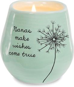 img 4 attached to 🕯️ Green Ceramic Soy Candle: Nanas Make Wishes Come True - Pavilion Gift Company