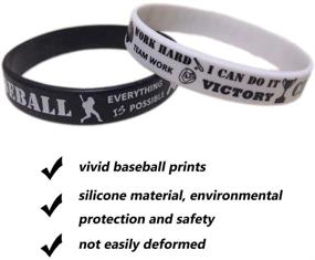 img 3 attached to CupaPlay Baseball Motivational Silicone Wristband