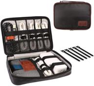 🔌 holimet electronics organizer bag travel cable accessories cord storage bag case box - black logo