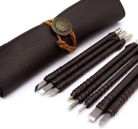 img 2 attached to 🔪 Tungsten Portable Leather Carving Chisels