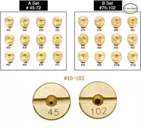 img 4 attached to 🔧 5 мм карбюратор Джеты для Mikuni VM22 VM24 VM26 - набор из 12 штук - Основные Джеты 125 150