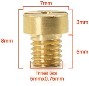 img 2 attached to 🔧 5 мм карбюратор Джеты для Mikuni VM22 VM24 VM26 - набор из 12 штук - Основные Джеты 125 150