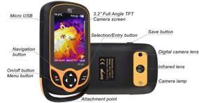 img 1 attached to 📸 HT-A1 220 x 160 Pocket-Sized Thermal Imaging Camera: Real-Time Infrared Imaging with Mini IR Thermal Imager, Hti-Xintai