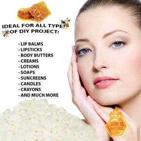 img 1 attached to JHENG 2-lb Pure Organic White Beeswax Pellets - 100% Natural & Premium Quality