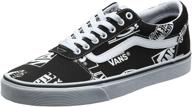 stylish vans white checkerboard low top trainers for men: fashion sneakers at their finest logo