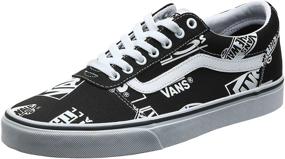 img 4 attached to Stylish Vans White Checkerboard Low Top Trainers for Men: Fashion Sneakers at their Finest