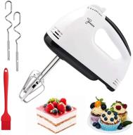 🍰 7-speed electric hand mixer: portable kitchen whisk with stainless steel egg whisk, beaters & dough hooks for cake, baking, and cooking логотип