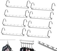 maximize closet space with 8 pcs space saving hangers - metal hooks, heavy duty organizer логотип