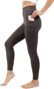 img 4 attached to 🛍️ Shop the Ultimate Comfort: 90 Degree By Reflex Super High Waist Elastic Free Ankle Legging with Side Pocket!